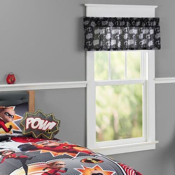 The Incredibles 2 Disney Pixar Window Valance Super Hero Curtain Bedroom Decor - Picture 5 of 5
